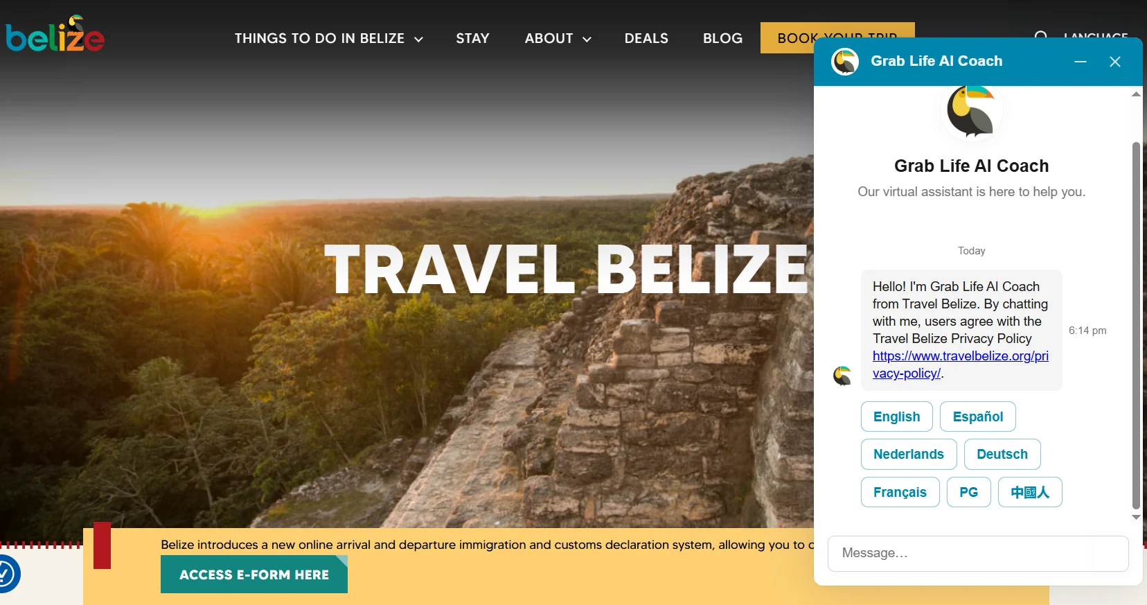belize website